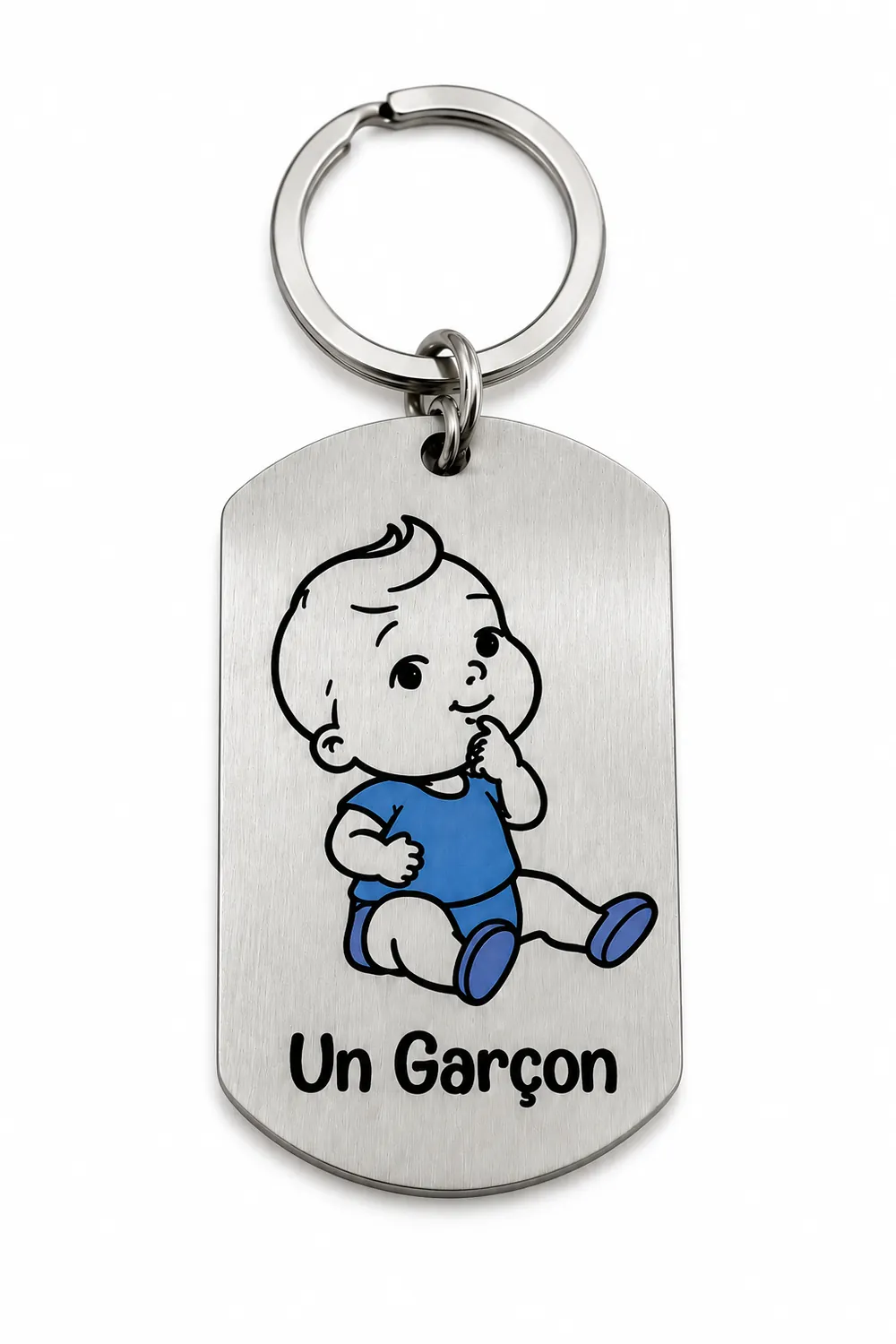 Porte-clés annonce grossesse bébé garçon pour futur papa ou proche